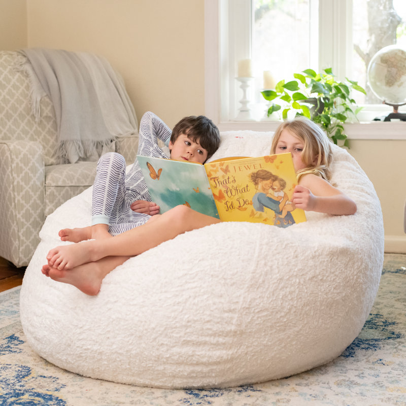 CordaRoy's Faux Fur Convertible Bean Bag Chair Wayfair